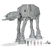 Star Wars Micro Galaxy Squadron at-at Walker - 10-Inch Assault Class Vehicle with Five 1-Inch Micro Figure Accessories
