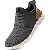 VILOCY Mens Slip On Casual Dress Shoes Hands Free Fashion Sneakers Mesh Tennis Walking Work Shoes Comfortable Breathable Lightweight Non Slip