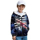 Renewold Zip Up Hooded Sweatshirt Boys Girls Fleece Jacket Hoodie Kids Teens Winter Spring Fall Coats with Pockets