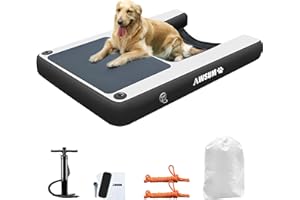 AWSUM Inflatable Dog Water Ramp Pool Float Floating Ladder Steps for Dogs Safe and Easy Access to Water for Dogs Boat Ramp for Pool, Lake, Boat, Dock, with Non-Slip Pad and High Visibility