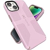 Speck iPhone 14 Case - Drop Protection, Built for MagSafe, Scratch Resistant - No Slip Grip with Soft Touch Coating iPhone 14 6.1 Inch Model - Soft Lilac/Carnation Petal CandyShell Pro