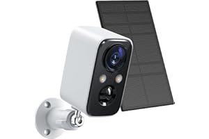 Security Camera Wireless Outdoor Solar-FOAOOD Camera Surveillance Exterieur for Home Security, Color Night Vision,PIR Human D