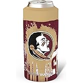 Frost Buddy Universal Can Cooler - Fits All - Stainless Steel Can Cooler for 12 oz & 16 oz Regular or Slim Cans & Bottles - Stainless Steel (Florida State Seminoles | Drip)