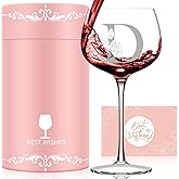 Valentines Day Gifts for Her, Initial A-Z Wine Glass Customized Gift For Women, Personalized Galentines Mothers Day Christmas Birthday Gifts for Women Her Mom Best Friend Sister Wife Sister (D)
