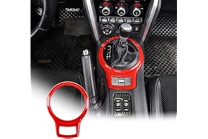 YIWANG Car Interior Gear Shift Frame Trim Sticker for Subaru BRZ Toyota 86 2013-2020 Accessories (Red)