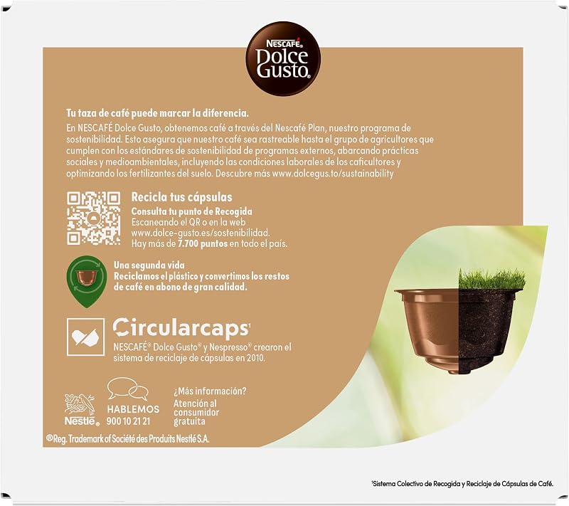 NESCAFÉ Dolce Gusto Cortado, 90 cápsulas, Notas de amêndoa torrada (3 embalagens x 30 )