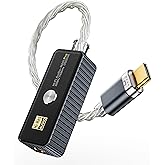 ZOOAUX PRO USB C DAC Headphone Amplifier, Portable 3.5mm Audio Adapter Dongle, Hi-Res 32bit/768kHz PCM/DSD256 Support for Android Smartphones, Laptops, PCs, Music Players & Other USB-C Devices
