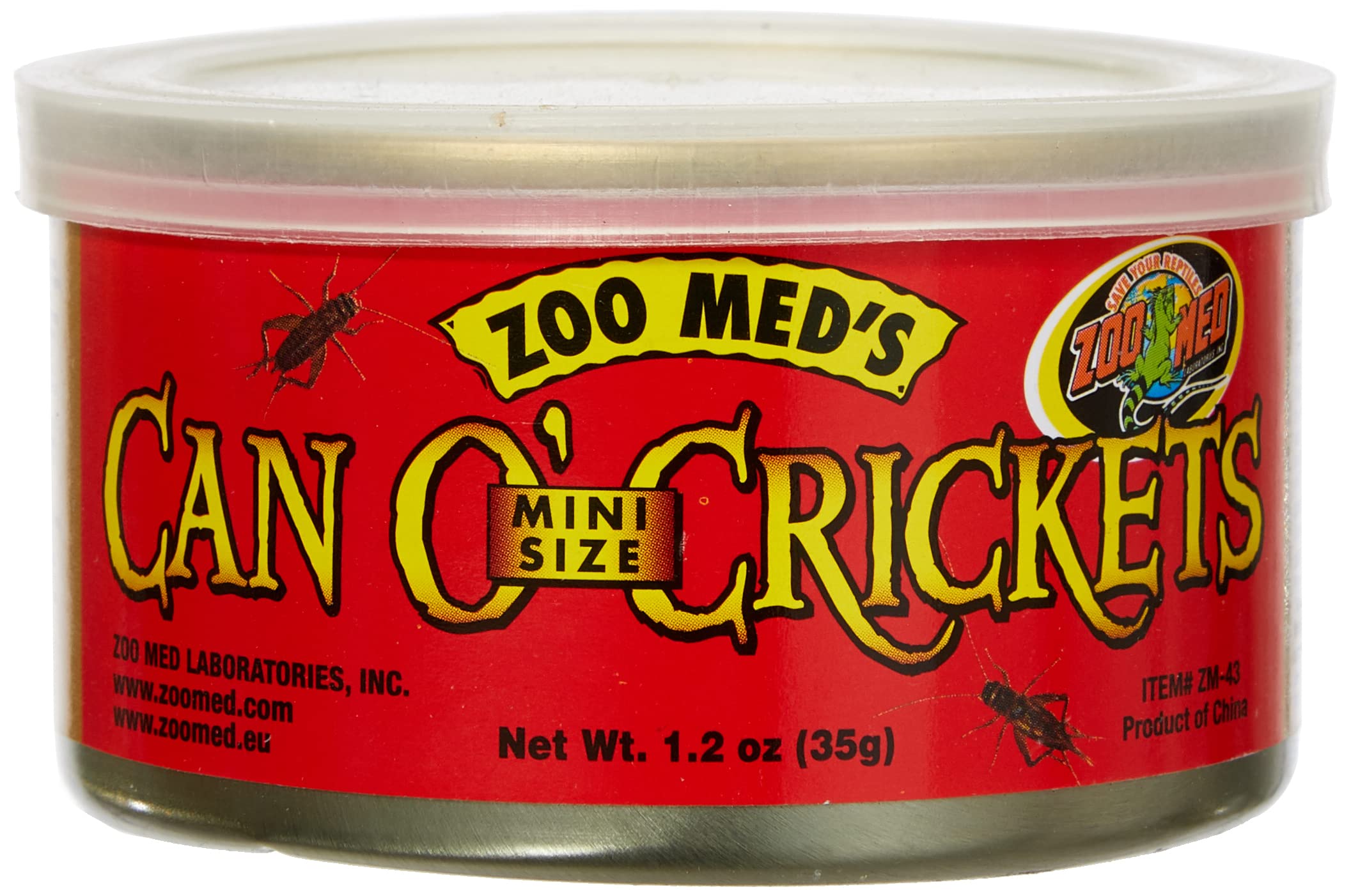 Zoomed Food Can O'Mini Crickets, 35g