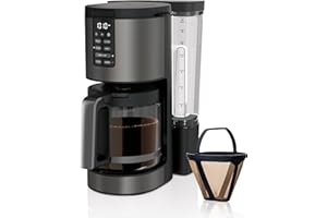Ninja DCM201BK Programmable XL 14-Cup Coffee Maker PRO, 14-Cup Glass Carafe, Freshness Timer, with Permanent Filter, Black St