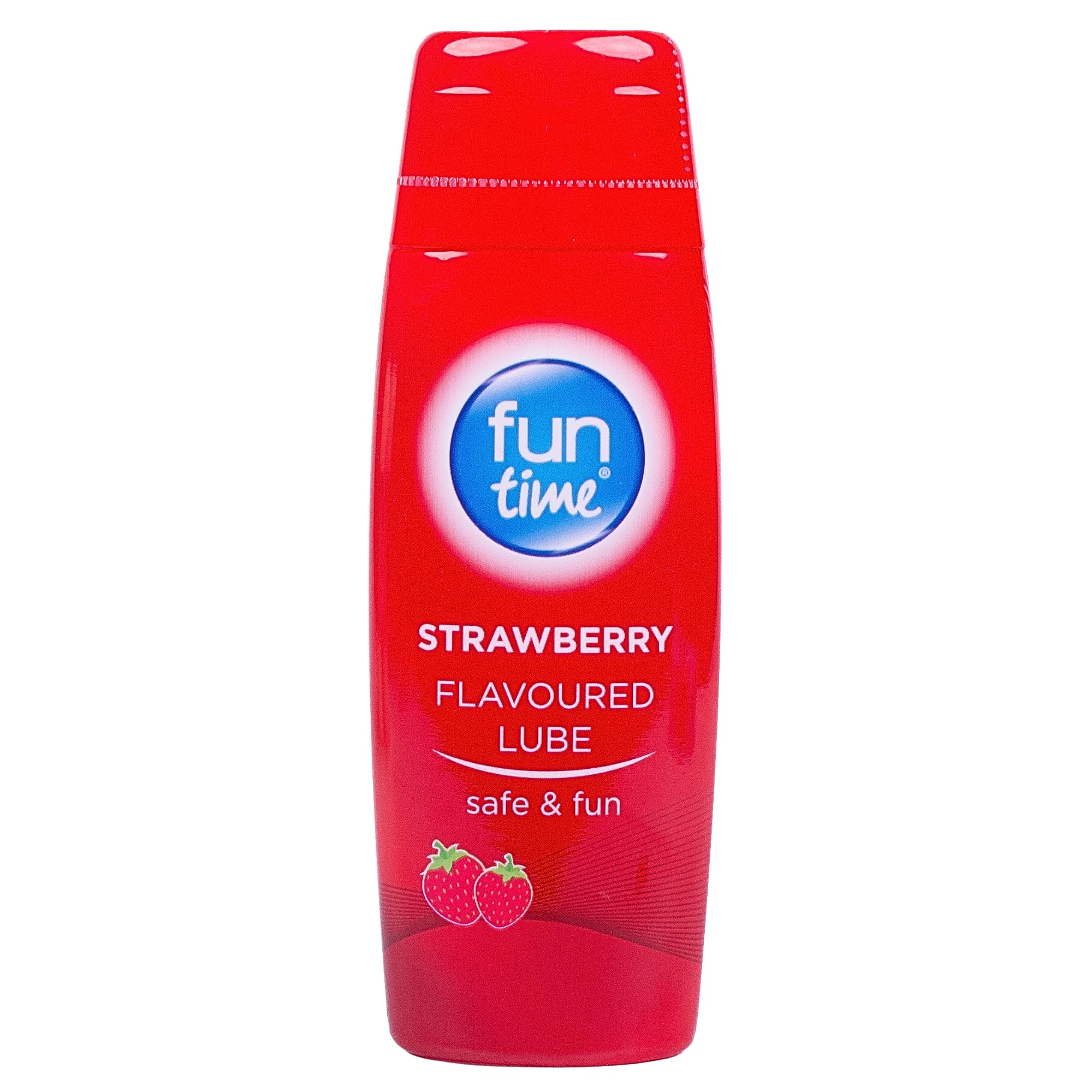 Fun Time Strawberry Flavoured Lubricant, Alcohol Free, Water Based, Clear, 75 Ml