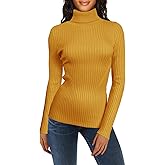 v28 Turtleneck Ribbed Sweaters for Women Cute Sexy Knitted Warm Fitted Sweater