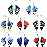 Boho Butterfly Earrings - Trendy Butterfly Design With Colorful Wings - Unique Acrylic Earrings