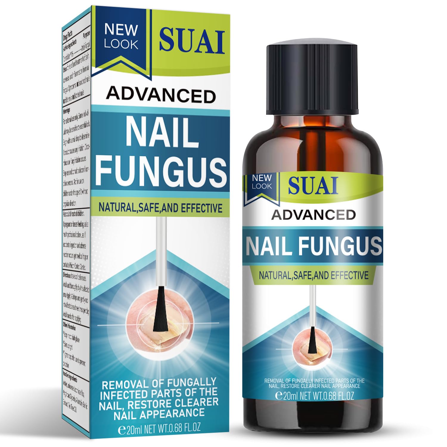 Nail Fungus Treatment for Toenail, Fungal Nail Care - Toenail Fungus Care for Thickening, Yellow, Fungal Nail Treatment for Toenails Extra Strong, 20ML
