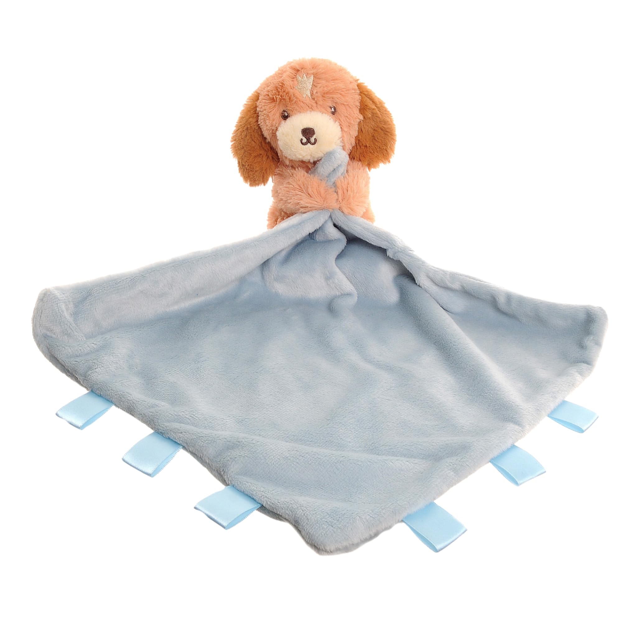 Ziggle Baby Comforter for Newborns | Soft Cockapoo Puppy Baby Plush Comfort Blanket Toy | Newborn Essentials and Small Dog Blanket Gift | New Baby Boy or Girl Gift Idea | Eco Friendly | 30x30cm