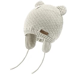 BAVST Baby Beanie Hat for Winter with Earfalp Cute