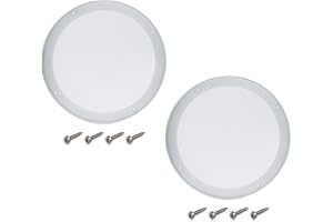 Fielect 2Pcs 8" Speaker Grill Mesh Cover White SubWoofer Grill Cover Car Speaker Grill Cover Guard Protector Replacement with 8 Screws