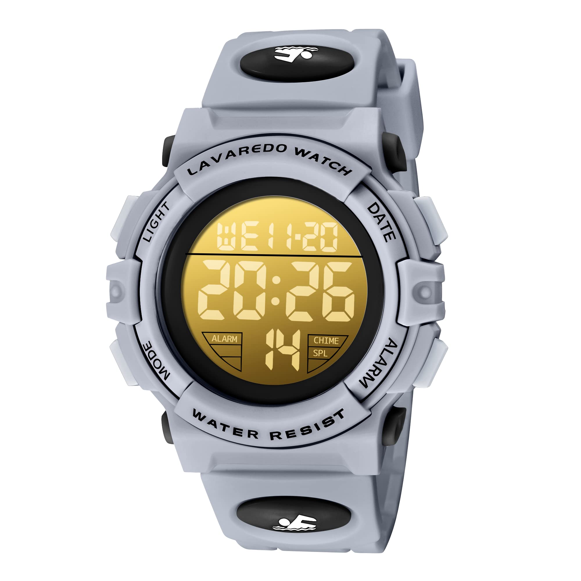 Photo 1 of A ALPHA Boys Watch, Digital Sport Outdoor Multifunctional Chronograph LED 50 M Waterproof Alarm Calendar Analog Watch for 3-15 Year Old Boys, Rubber Band