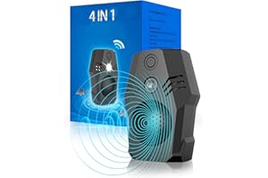 HOSOLO Superior Squirrel Repeller, Ultrasonic Squirrel Mouse Repellent Plug in, Electronic Rat Repeller, Repel Rodents, Mice, Rats, Squirrels