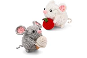 Beginners Crochet Kits Animal Yarn Set with Hooks and Instructions for Lovers Adults