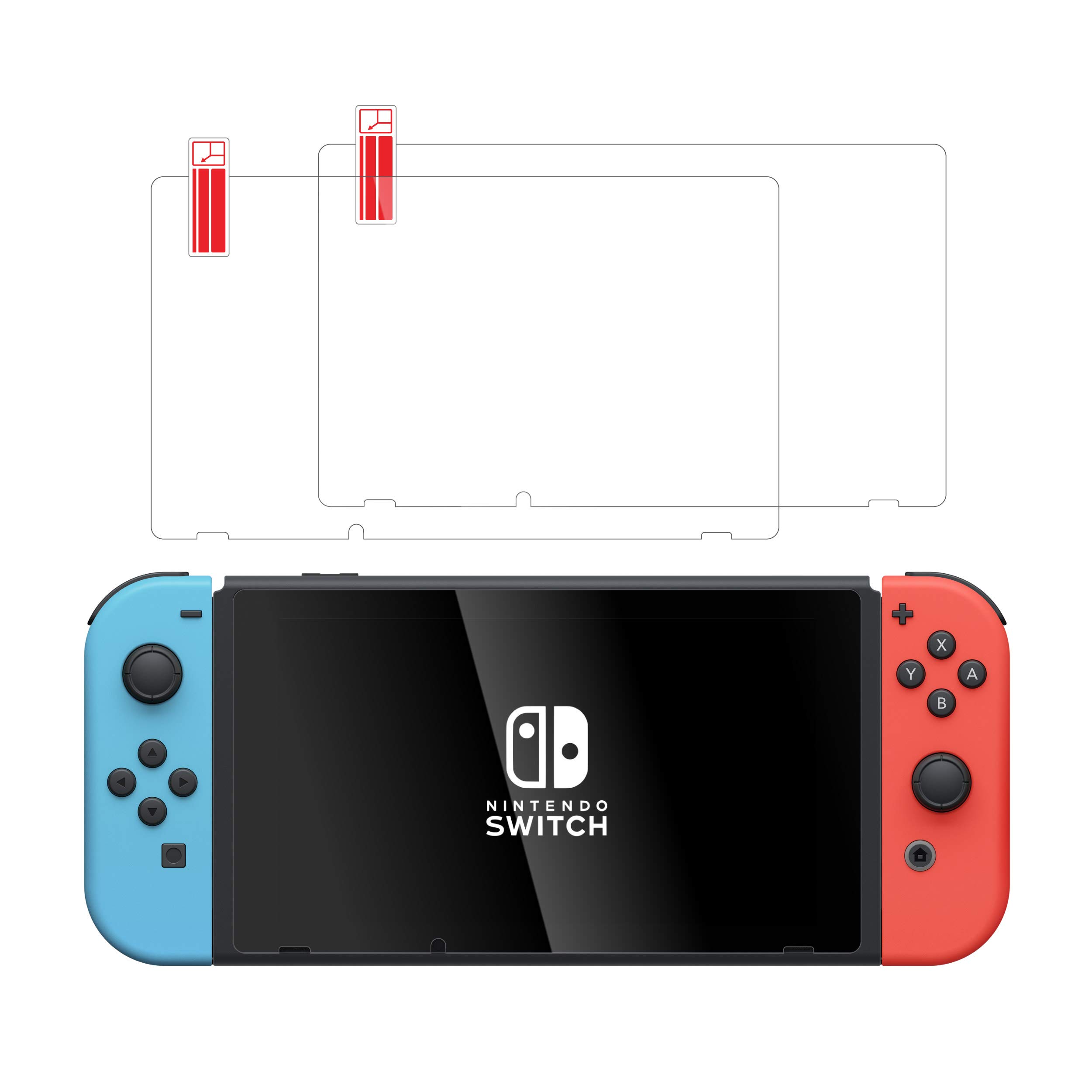 TalkWorks Tempered Glass for Nintendo Switch Screen Protector (2 Pack