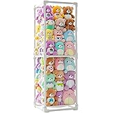 INFTOYCO Large Stuffed Animal Storage Zoo Cage Holder, Upgradation PVC Stuffed Animal Storage Organizer, Space Saving Plush Toys Zoo Holder, for Kidroom Playroom, White