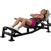 Hip Thrust Machine, Adjustable Footboard Glute Bridge Trainer with Weight Holder, Heavy Duty Home Gym Equipment for Butt Muscle Building &amp; Shaping, Suitable for Men &amp; Women