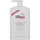 Sebamed Everyday Shampoo for All Hair Types and Sensitive Scalp 33.8 Fl. Oz (1L) Hypoallergenic Dermatologist Recommended pH 