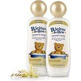 Ricitos de Oro Baby Shampoo &amp; Wash | Oats &amp; Vanilla | 13.5 fl oz | 2-Pack | Tear-free, hypoallergenic, gentle formula for skin and hair, 13.5 fl oz each