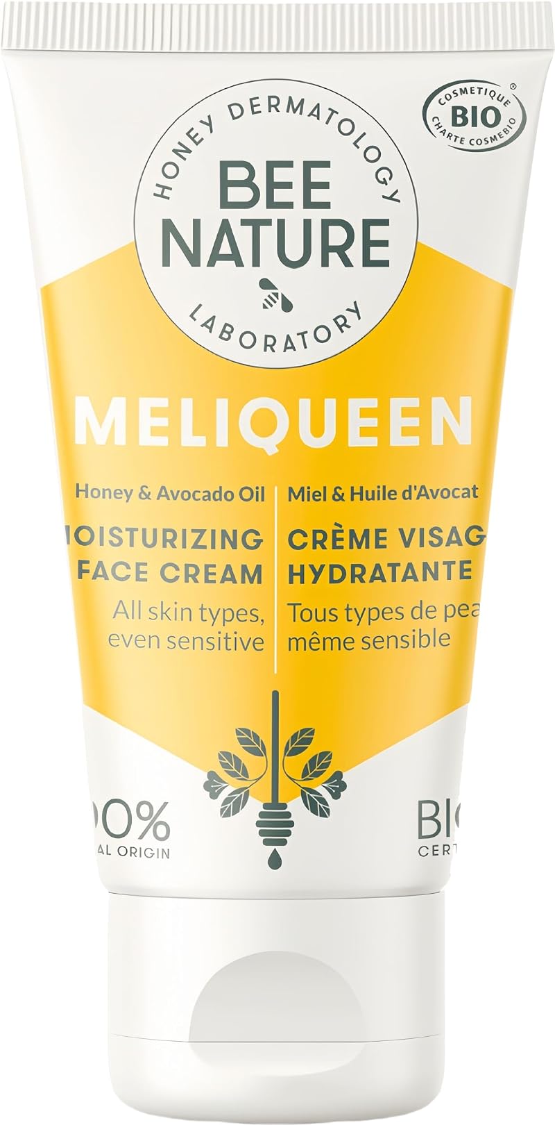 Bee Nature Organic Honey Face Cream Moisturizer Dry Sensitive Eczema Skin 50ml