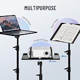 CAHAYA Universal Projector Stand with Adjustable Height & Wheels view 3
