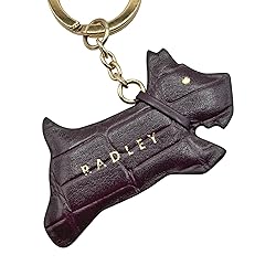 RADLEY London Leather Dog Key Ring Chain Bag Charm