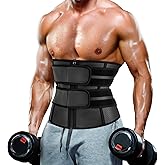 MOLUTAN Waist Trainer Trimmer for Men Tummy Control Shapewear Neoprene Sweat Belt Slimming Body Shaper
