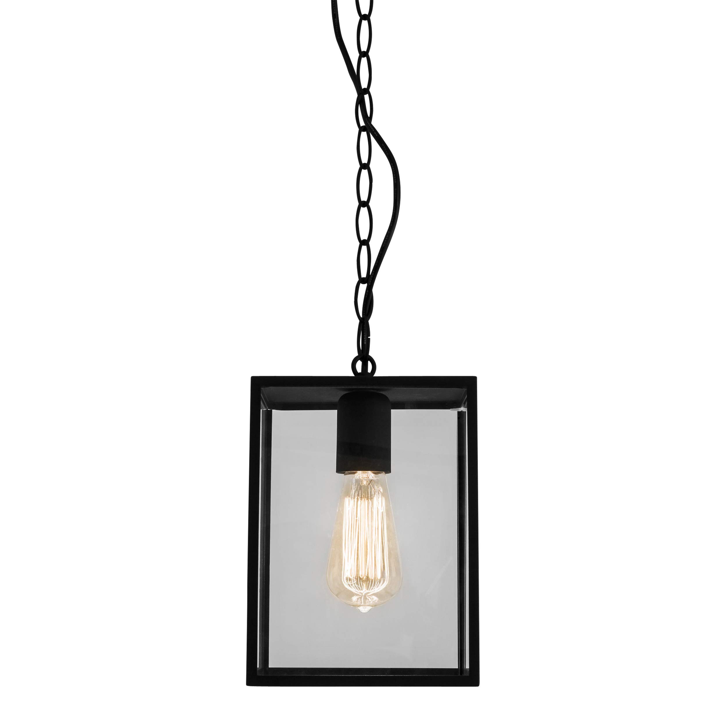 Astro Exterior Pendant Light, Metal, 60 W, Textured Black