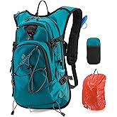 Hydration Backpack Pack with 2L Water Bladder 18L Hiking Backpack Women Men Lightweight Hydropack Insulated Daypack for Biking, Running, Festival
