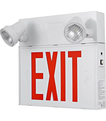 Exit Sign AKT LED With Battery Backup - Double Face Red Emergency ...