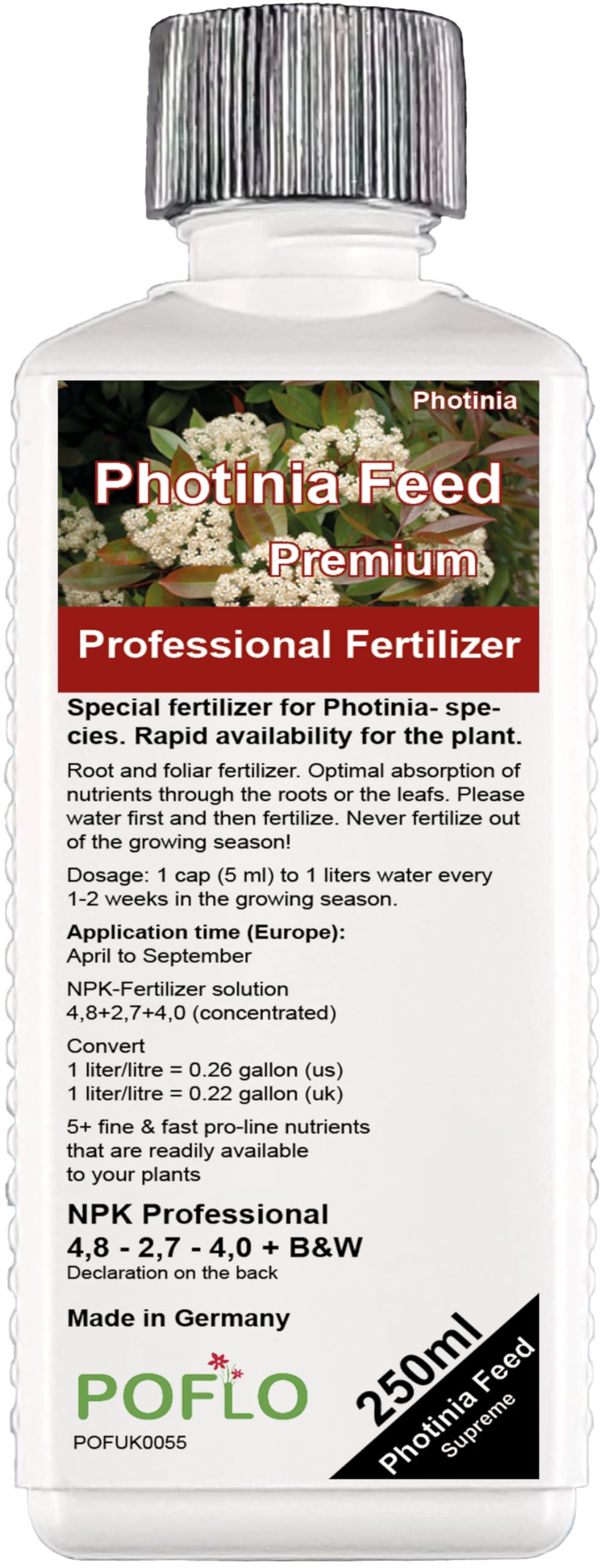 POFLO Photinia liquid Fertilizer High-Tech 250ml