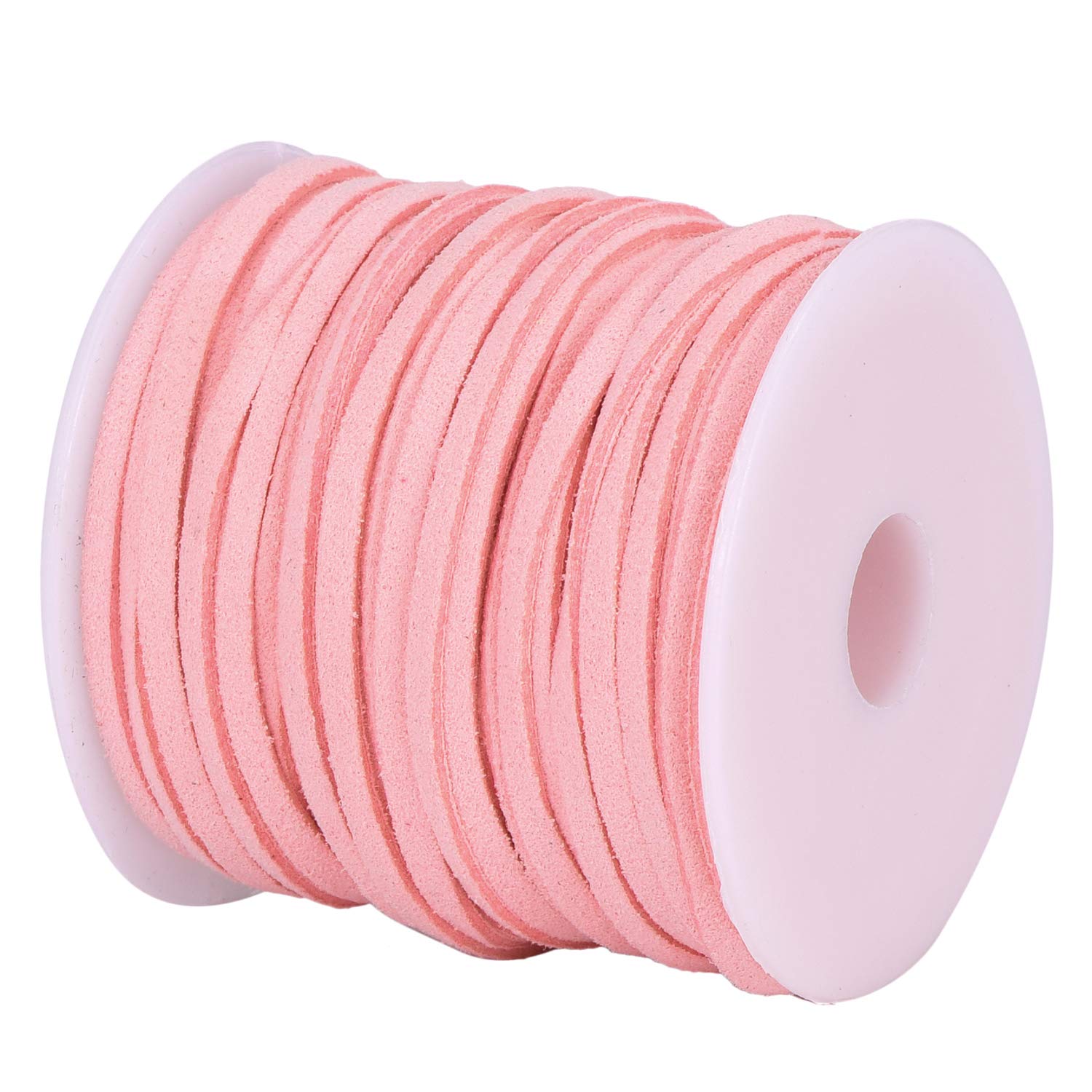 DonDon Velour Ribbon 0.12 inch (3 mm) DIY - 32.81 yd (30 m) roll - Pink