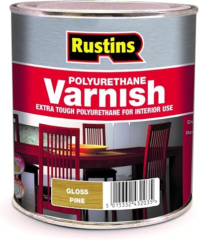 Rustins POGP500 Polyurethane Varnish Pine Gloss 500ml