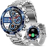 SOUYIE Smart Watch for Men,1.43''AMOLED Screen with 24 Hours Healthy Monitor, 100+ Sports Modes Fitness Tracker Watch, 400mAh Battery Pedometer Calorie Smartwatch Compatible Android iOS