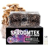 North Spore ShroomTek All-in-One Mushroom Grow Bag, 3lb | with Spore Boostr, sterilized mushroom substrate, self-healing injection port, beginner-friendly, just add spores