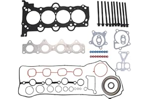 Hiolpen Engine Head Gasket Kit with Bolts Compatible for 2012-2019 for Hyundai Accent 2012-2017 for Hyundai Veloster 2012-2018 for Kia Rio 2012-2018 for Kia Soul 1.6L L4 HS26554PT Head Gasket Kit