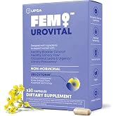 FEM Urovital Bladder Control Supplements - Overactive Bladder, Leakage &amp; Urgency Relief - Non-Hormonal Urinary Tract Health Support for Women - 30 Capsules