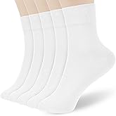FGZ Women Thin Cotton Socks Soft Cozy Socks Cute Ankle Crew Socks 5 Pairs