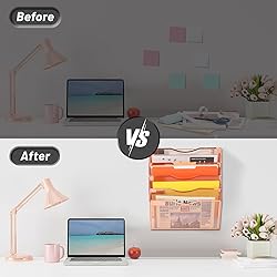 EASEPRES 5 Pocket Mesh Hanging Wall File