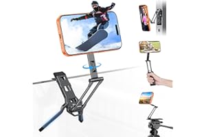 OMOTON TP06 for Magsafe Phone Tripod with Arca & 1/4" Screw, 360°Rotate Phone Stand Selfie Stick for iPhone 17/16/15 Pro Max 