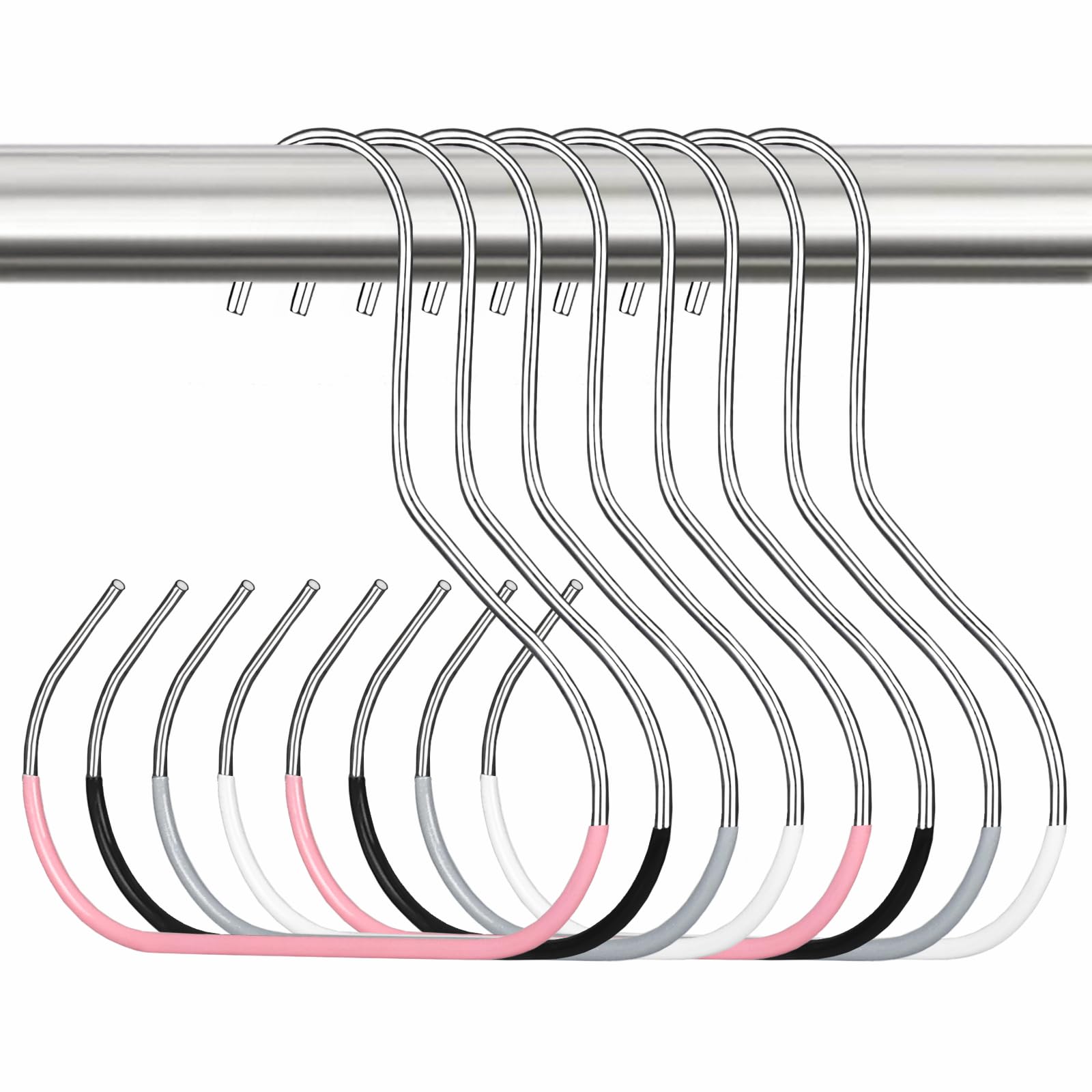 Photo 1 of 8 Pack Hat Hangers for Closet, Hat Storage Organizer for Baseball Caps, Ball Hat Racks Holder for Scarf, Belt