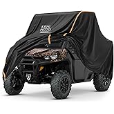 Kemimoto UTV Cover 126in x 70in x 75in All-Weather Protection UTV Cover Two Seater Compatible with Can Am Defender Polaris Ra
