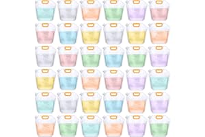 Tessco for you 36 Pcs 1.3 Gallon Collapsible Water Storage Bag Water Container Emergency Jug Plastic Storage Pouch Freezable Carrier Tank Foldable Bottle for Outdoor Sport Camping Hiking (Clear)