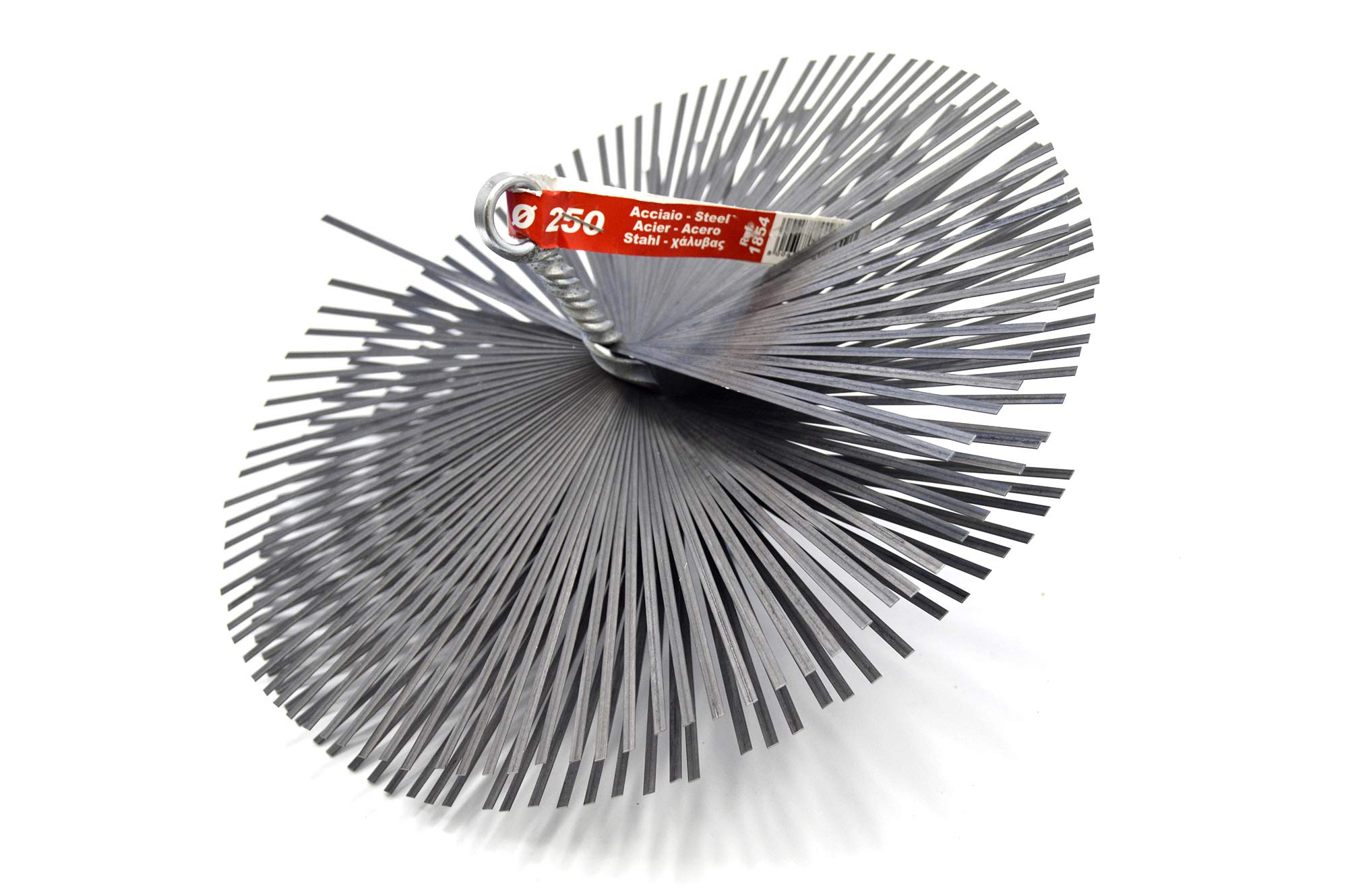 Pyro Feu 862618 Chimney Sweep Head Steel 250 mm Metric Thread 12, Grey