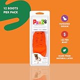 PAWZ Dog Boots Oranges - Natural Rubber, Biodegradable, Waterproof view 2